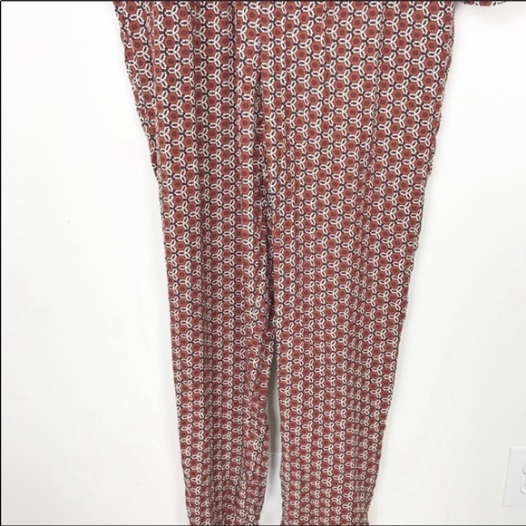 NEW NWT ASOS Retrotile Print long Sleeve Jumpsuit Lightweight Surplice V-neck 8 - Picture 6 of 9
